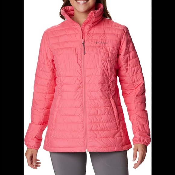 Columbia Silver Falls Full Zip Women's Quilted Jacket - Pink Medium - Picture 1 of 9